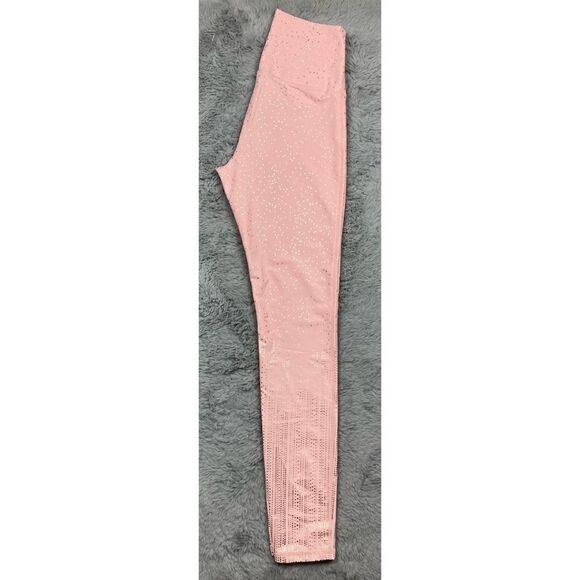 Electric yoga together bra and together leggings in blush and gold foil dot - Picture 12 of 13